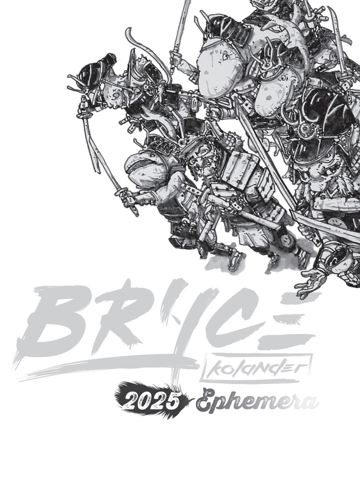 Ephemera Book by Artist Bryce Kolander -Black & White Softcover Version